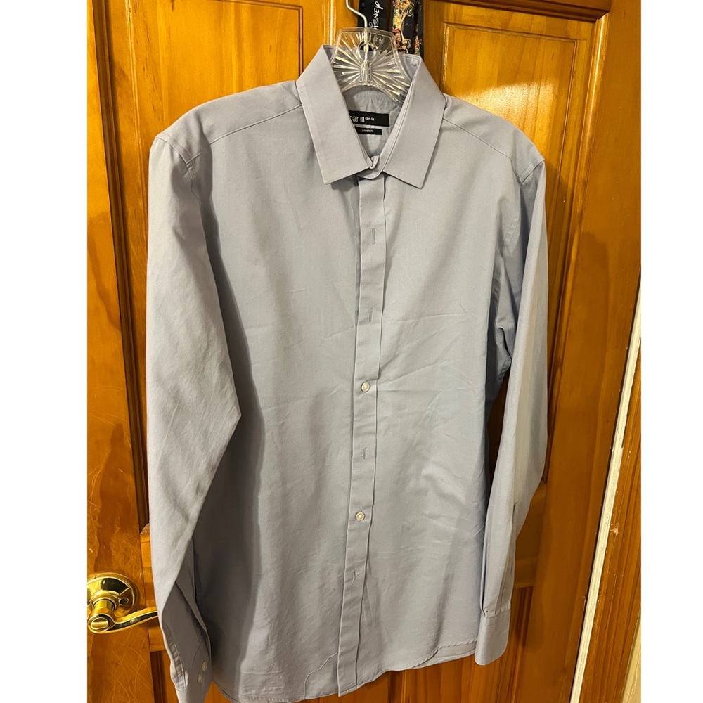 Men Bar III Button Down Dress Shirt Size Small Light blue/grey - Picture 1 of 3
